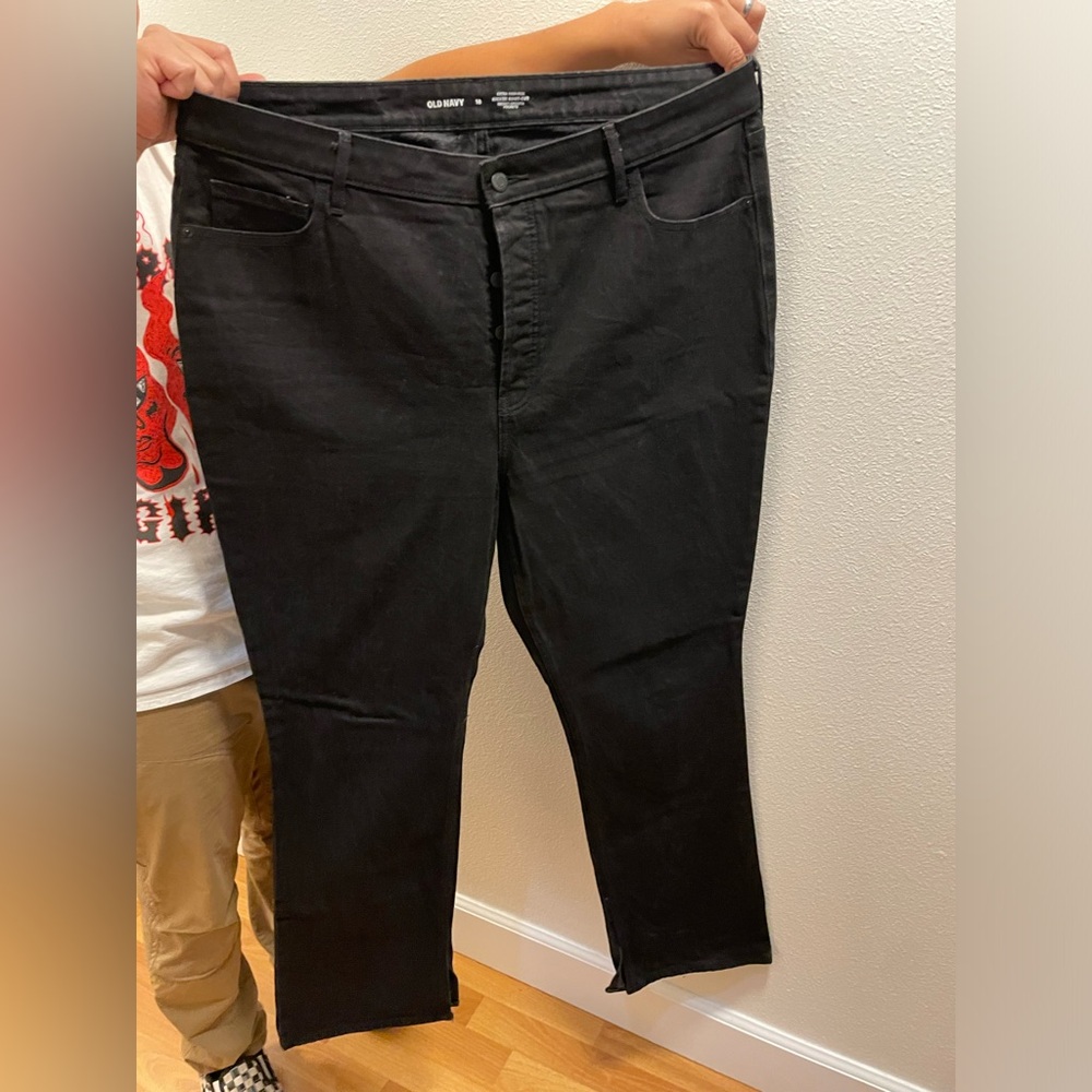 Old Navy Women's Black Boot Cut Jeans